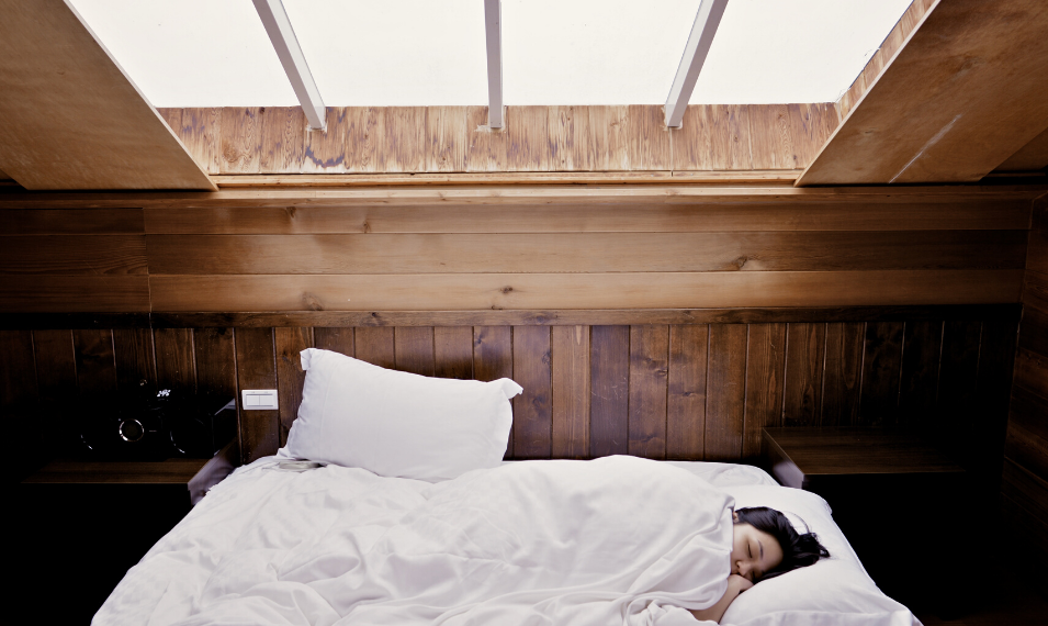 image of girl sleeping in bed